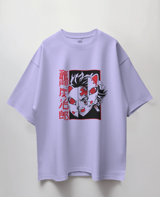 Tanjiro Mask Oversize Unisex Tshirt