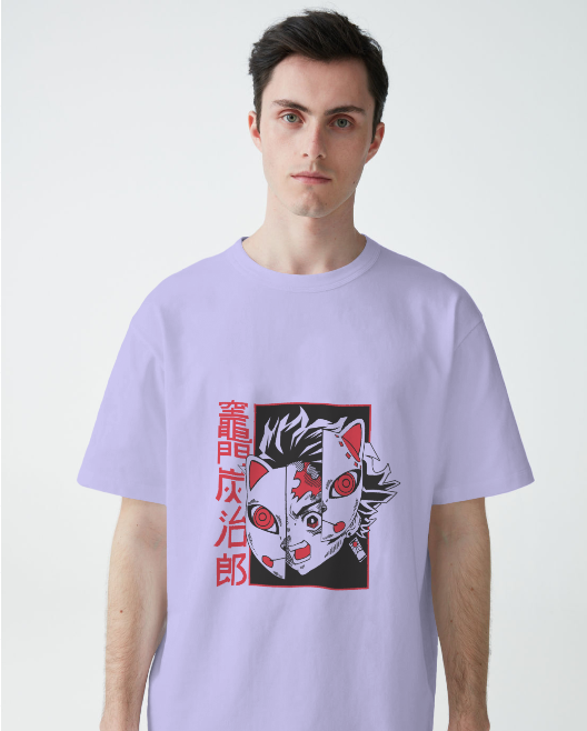 Tanjiro Mask Oversize Unisex Tshirt