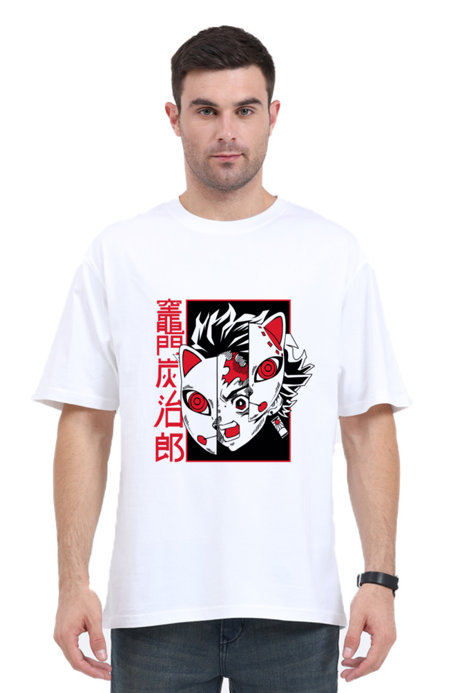 Tanjiro Mask Oversize Unisex Tshirt