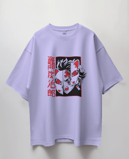 Tanjiro Mask Oversize Unisex Tshirt